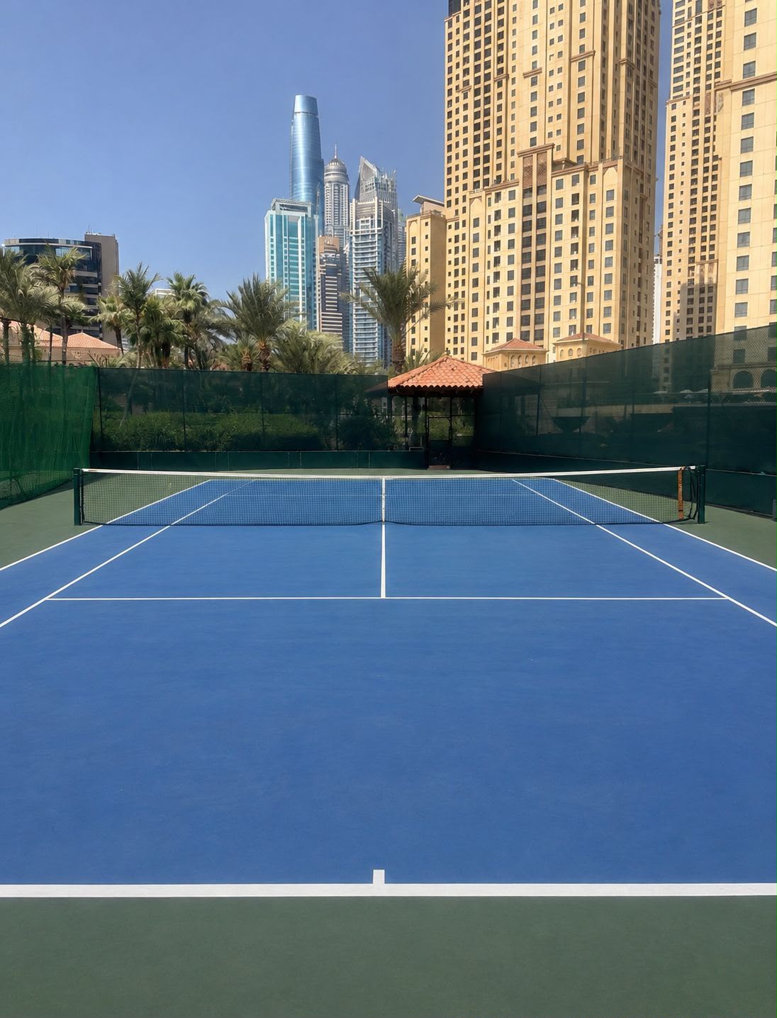 Tennis and padel courts at JBR, Jumeirah Beach Residence, Dubai